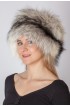 Shadow blue frost fox fur hat